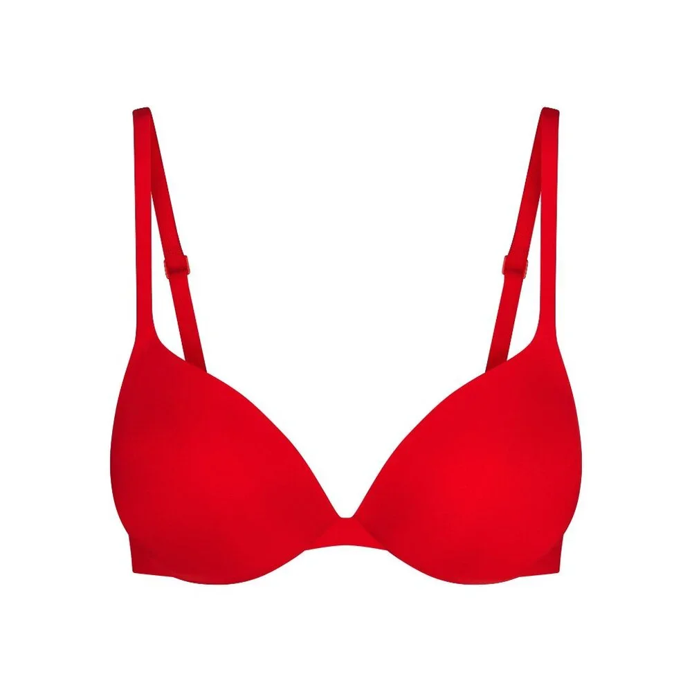 SKIMS Ultimate Teardrop Push-Up Bra Limited Edition Cayenne Red Color (NWT) - Picture 2 of 4